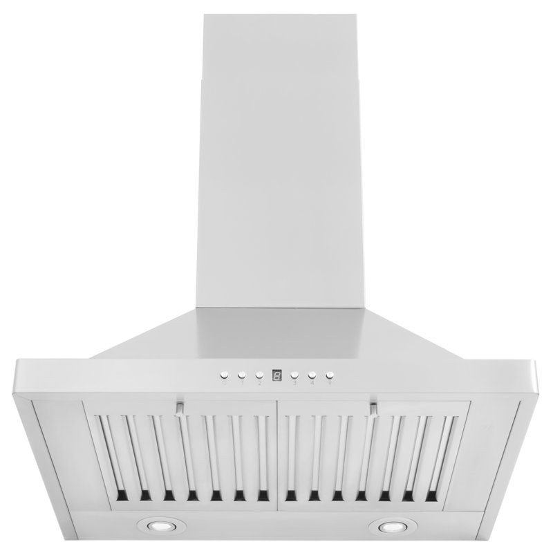 ZLINE 24" Convertible Wall Mount Range Hood in Stainless Steel with 2-Piece Charcoal Filters