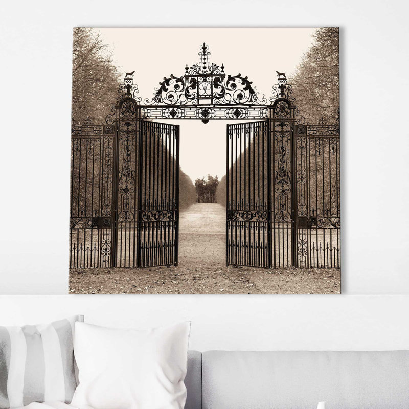 «Hampton Gate» par Alan Blaustein - photographie, Toile tendue, H 18 po x l 18 po x P 1 po