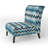 Geometric Harmony Chevron Pattern - Upholstered Abstract Accent Chair and Arm Chair-633360108