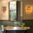 Amber Flush Mounted Sconce, ideal for living rooms, bedrooms, or hallways.-1080552678