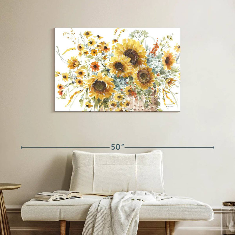 Harnek Sunflowers Forever I, 26" H x 39" W