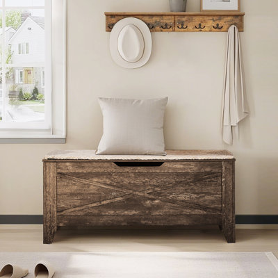 Banc de rangement rectangulaire Pania