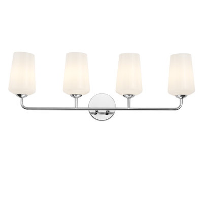 Celino Four-Light Bath & Vanity with Glass