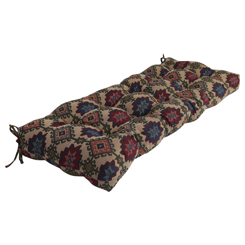 Tufted Tapestry Bench Cushion