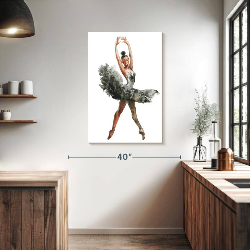 Enn African American Ballerina, 39" H x 26" W