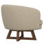 Fauteuil d'appoint pivotant beige sable