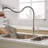 Commercial  Kitchen Faucet With Pull Out Sprayer, Single Handle Single Lever Kitchen Sink Faucet-121210057
