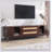 Rattan TV Stand for TVs up to 75'', Modern Farmhouse Media Console, Entertainment Center with Solid Wood Legs, TV Cabinet for Living Room,Home Theatre