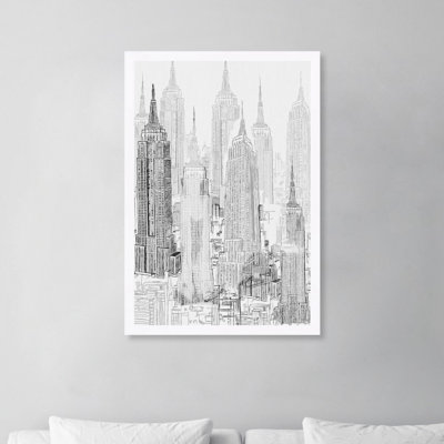 City Buildings Today - impression encadrée
