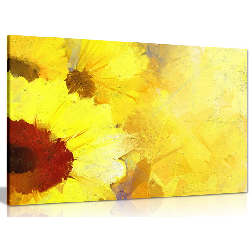 Sunflower - Wrapped Canvas Print, 51cm H x 76cm W