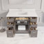 Capri III 48 po Meuble-lavabo à simple cuve en vison réfléchissant avec organisateur furtif-1318754133-1318754134