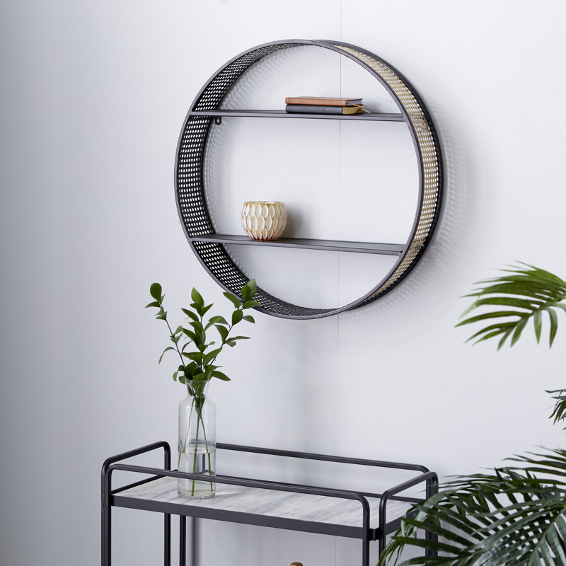 Avante Circle Metal Accent Shelf