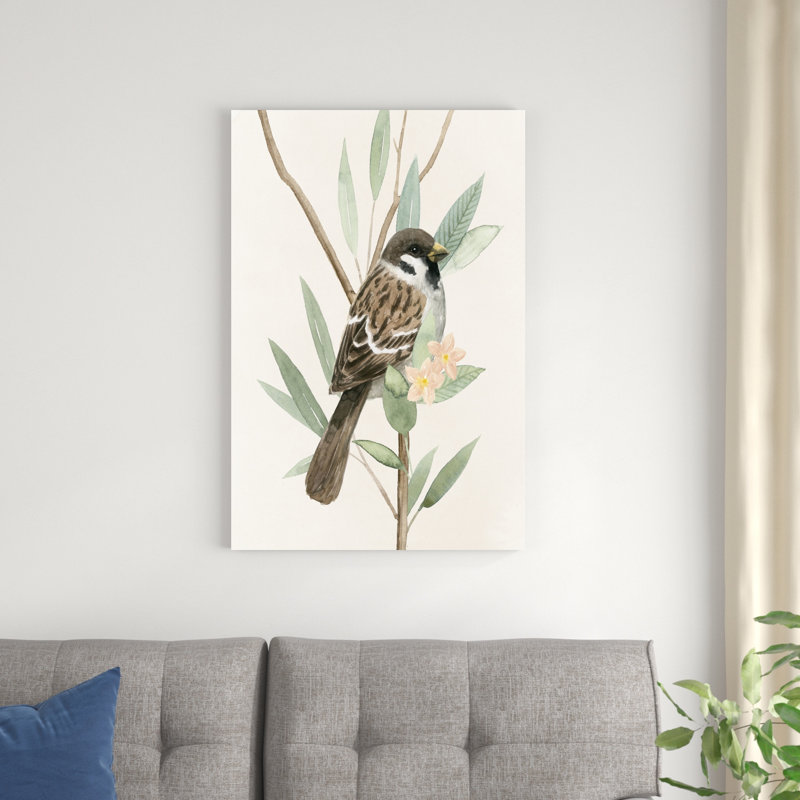 «Tree Toppers II» par Grace Popp - peinture sur toile tendue, H 36 po x l 24 po