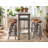 Jinhee 4 - Person Pine Solid Wood Top Four Leg Dining Set
