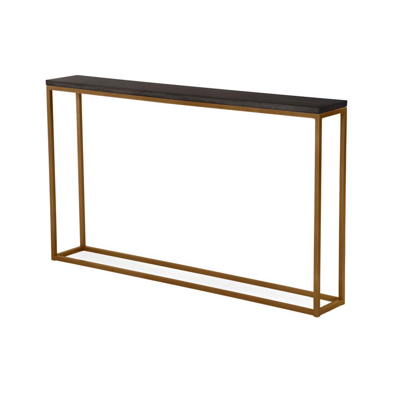Chaplin 54'' Solid Wood Top Console Table, Harvest, Raven