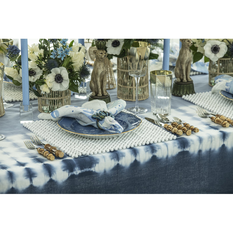 Duo Dye Handmade Geometric Tablecloth