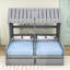 Lit simple en bois avec 2 tiroirs Campeon-773552540