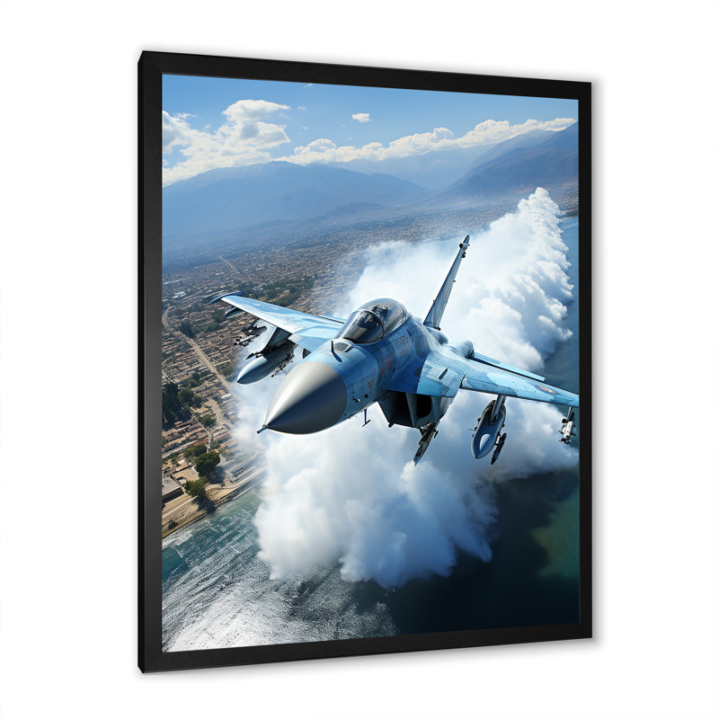 Impression militaire sur toile, Cadre simple noir, H 40 po x l 30 po x P 1,5 po