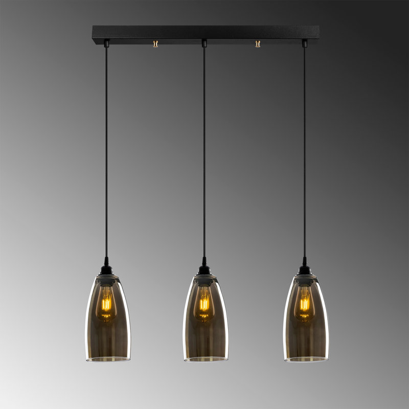 Paloalto 3 - Light Fume Kitchen Island Pendant