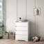 Commode 4 tiroirs, commode sans poignée-711258433