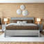 Lit plateforme standard Baja - Très grand lit - Finition gris bois flotté-563628570-563628565