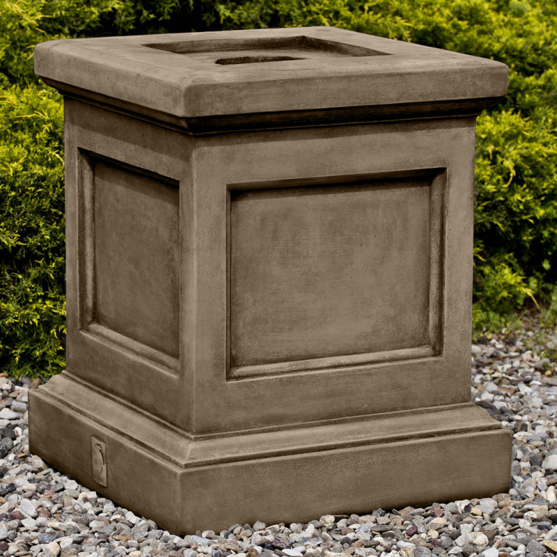 St Louis Pedestal, Aged Limestone