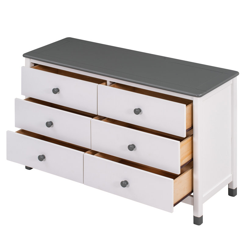 Commode 6 tiroirs pour chambre d'enfant