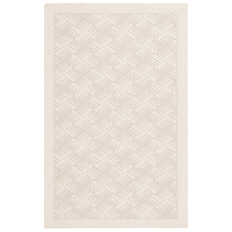 Karlia Beach Wool & Sisal Geometric Rug, Rectangle 8' x 10'
