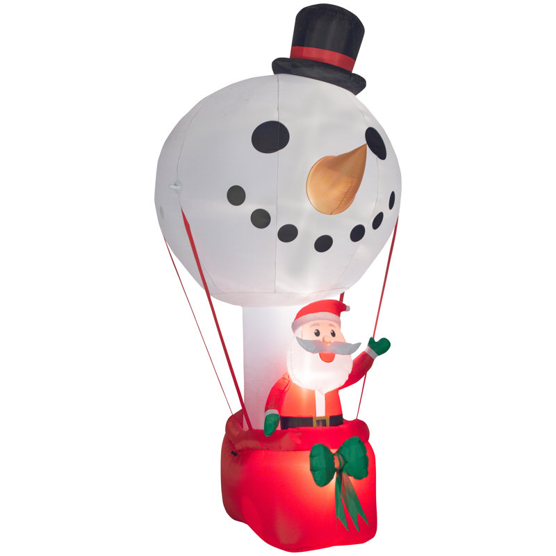 Bonhomme de neige gonflable en montgolfière gonflable