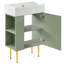 Meuble-lavabo contemporain avec rangement spacieux et design élégant-951863233