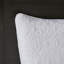Grand couvre-lit blanc réversible - Doux rembourrage en coton prélavé et 2 taies décoratives assorties