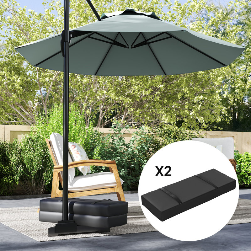 2PCS Umbrella Base Weight Bag, Umbrella Stand Weights, Black