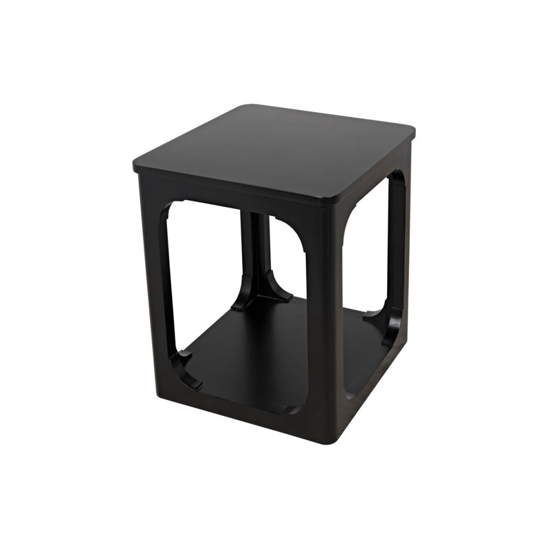 Gimso Solid Wood End Table, Black