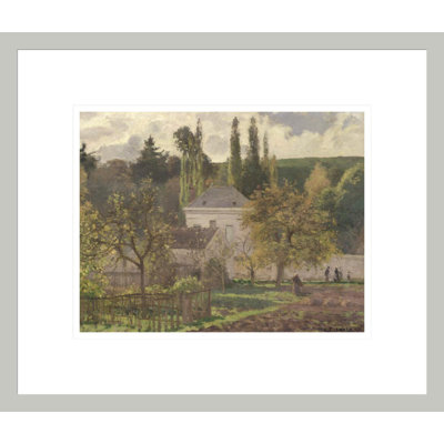 «House in the Hermitage Pontoise» par Camille Pissarro, impression giclée sur cadre
