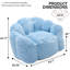 Canapé à compression Lotus de type canapé pour adultes avec anneau de traction pouvant être facilement déplacé sans installation. Convient à divers environnements tels que le salon, la chambre à coucher, etc. Détendez-vous et profitez de la vie, bleu