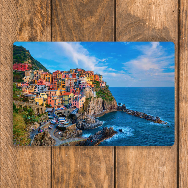 Napperon vue de Manarola en Italie 11 x 17