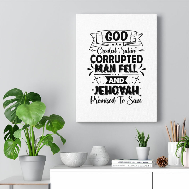 God Promised To Save - Wrapped Canvas Print, 41cm H x 30cm W