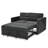 Loveseats Sofa Bed With Pull-Out Bed,Adjsutable Back And Two Arm Pocket