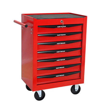 Chariot à outils multifonctionnel à 5 tiroirs avec roulettes