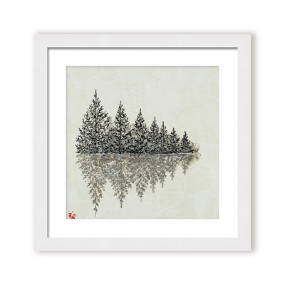 Nature Inspired "Frosted Trees" Canvas Wall Art By 
