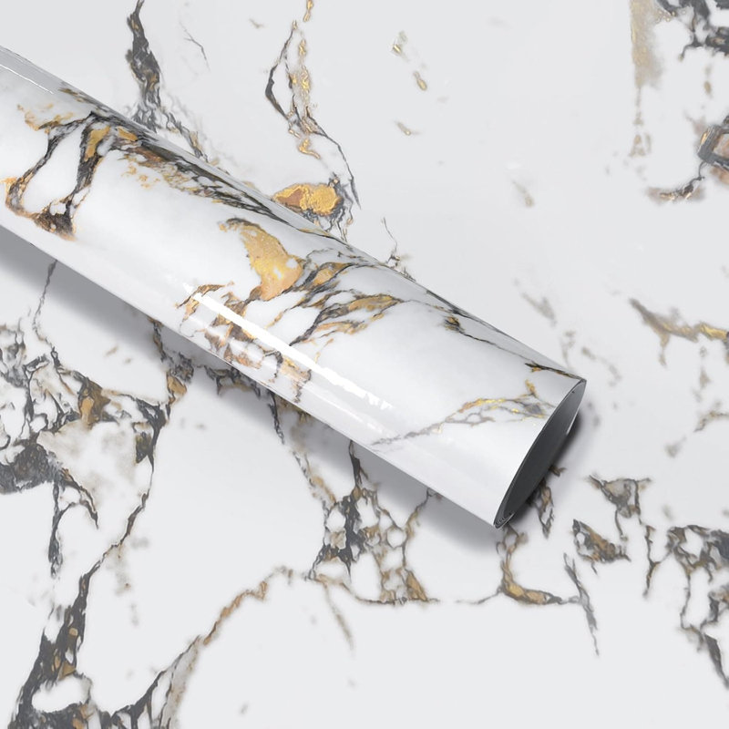 Couvercle de comptoir auto-adhésif en papier Marble