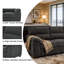 Canapé 3 places, canapé rembourré gris foncé, mobilier de salon moderne-29974168