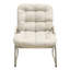 Chaise longue d'extérieur (ensemble de 2) - Structure en fer et osier en plastique