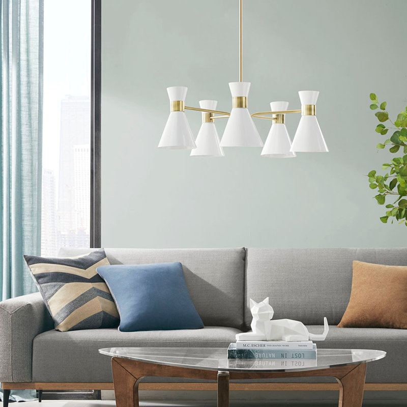 Lustre en métal 5 lumières