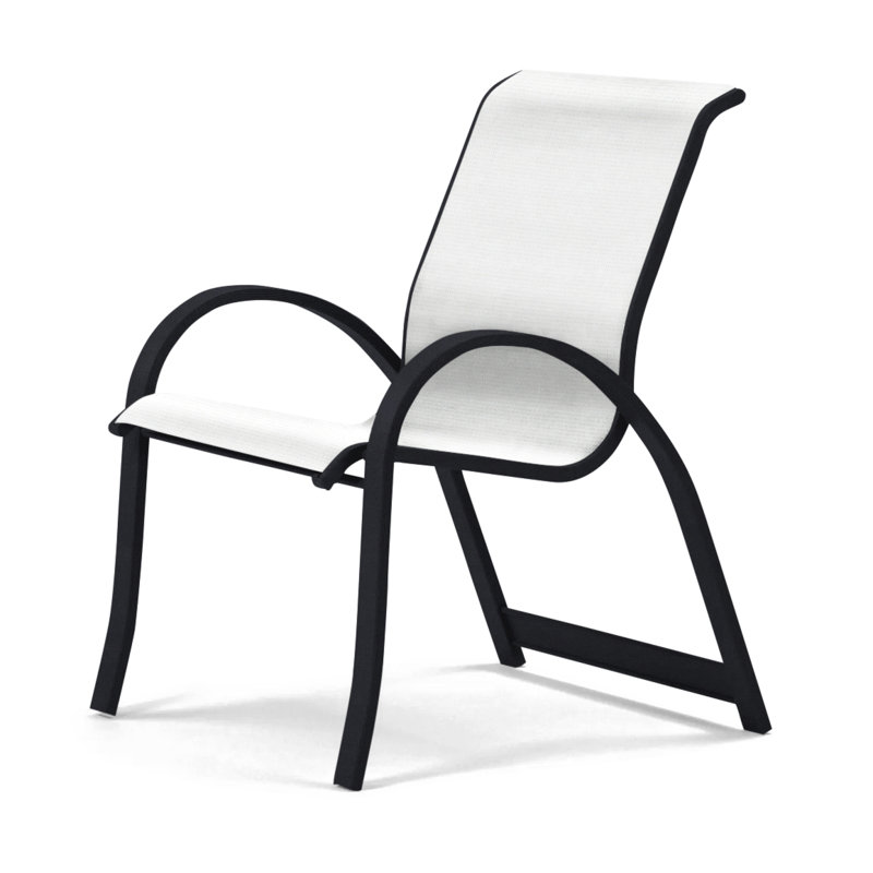 Aruba Outdoor Dining Armchair, Black