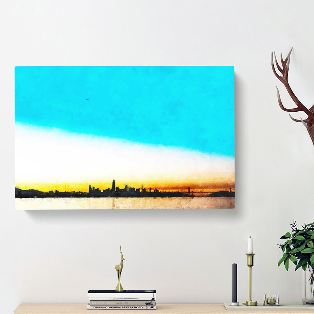 View of San Francisco in California - Wrapped Canvas