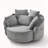 360° Swivel Chair Accent Barrel Chair-1510685233