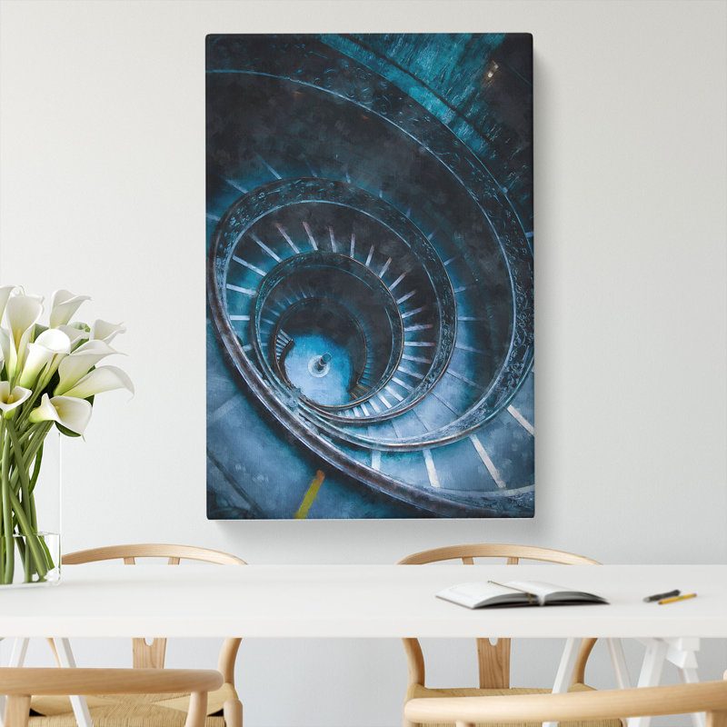 Spiral Staircase In Rome - Wrapped Canvas, 50cm H x 35cm W x 3cm D