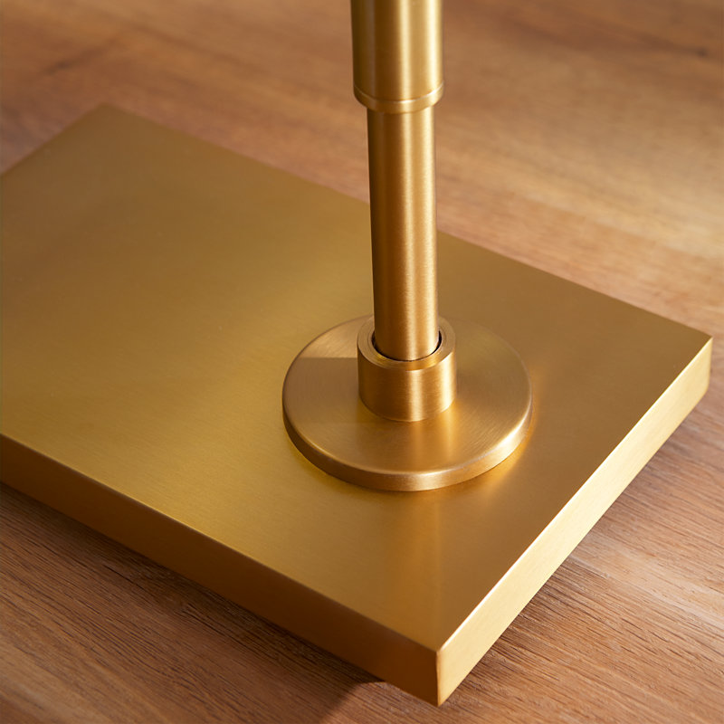 Kenyon Desk Table Lamp, Burnished Brass