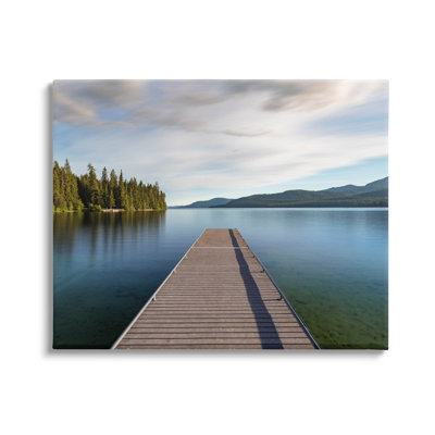 " Soothing Lake Dock Mountains " by Jeff Poe